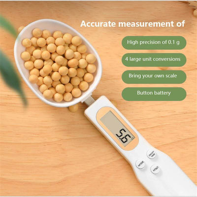 Digital Measuring Spoon – Electronic Kitchen Scale for Coffee, Baking, Cooking & Pet Food – Precision Gram Measurement, Portable & Easy to Use