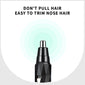USB Rechargeable Nose & Ear Hair Trimmer – Portable Painless Grooming Device for Men, Low Noise Precision Clipper for Facial Hair Removal