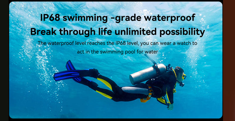 Outdoor Smart Watch 5ATM IP69K Waterproof Bluetooth Smart Watch