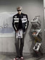 Vintage Couple Embroidery PU Leather Jacket — Retro Moto Style
