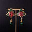 Ox Head Stud Earrings Retro Mid-ancient Light Luxury Earrings Eardrops