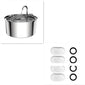 The Most Popular Cat Water Fountain,Cat Water Fountain Stainless Steel,108oz 3.2L Cat Fountain For Drinking - Pet Water Fountain Inside - Automatic Dog Watering Dispenser Bowl - Pet Feeding & Watering Supplies - Water Level Window