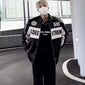 Vintage Couple Embroidery PU Leather Jacket — Retro Moto Style