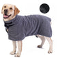 Pet Bath Towel Robe – Ultra-Soft, Quick-Drying Microfiber Dog Coat for Small, Medium & Large Dogs – Wearable Dog Bathrobe for Grooming, Bathing & Travel