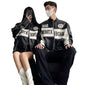 Vintage Couple Embroidery PU Leather Jacket — Retro Moto Style