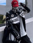 Vintage Couple Embroidery PU Leather Jacket — Retro Moto Style