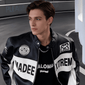 Vintage Couple Embroidery PU Leather Jacket — Retro Moto Style