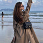 Oversized Double-Breasted Trench Coat