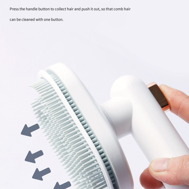 Pet Grooming Comb – Advanced Pet Hair Remover for Cats & Dogs – High-Precision Gear Brush for Effortless Fur Removal