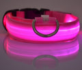 LED Dog Collar – USB Rechargeable, Waterproof Nylon Flashing Light Collar for Night Safety Walking, Adjustable Luminous Pet Accessory for Small & Large Dogs