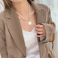 Natural Pearl Tide Brand Clavicle Necklace With Jewelry