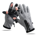 Convertible Winter Gloves – Waterproof Windproof Open-Finger Thermal Gloves for Cycling, Fishing, Skiing – Touchscreen Compatible, Unisex Design