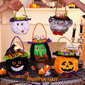Halloween Treat Bags – Cute Pumpkin & Witch Candy Boxes, Trick or Treat Party Gift Bags for Kids
