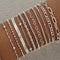 Multi-layer Twin Chain Bracelet Alloy Heart Ball Bracelet