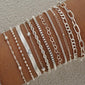 Multi-layer Twin Chain Bracelet Alloy Heart Ball Bracelet