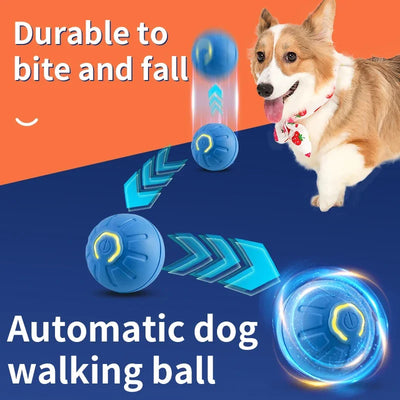 Interactive Smart Pet Toy – USB Rechargeable Auto Rolling & Bouncing Ball for Dogs & Cats, Birthday Gift for Puppies, Indoor Fun Toy