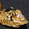 Diamond Lion's Head Men's Pendant Alloy Necklace