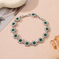 Affordable Luxury Style European And American Colored Gems Bracelet