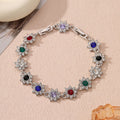 Affordable Luxury Style European And American Colored Gems Bracelet