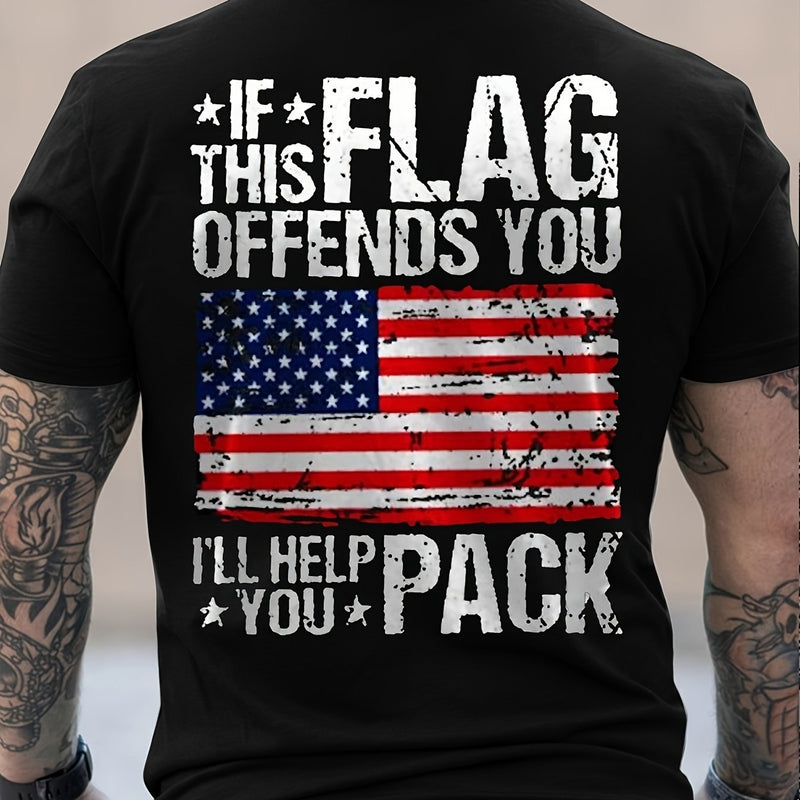 Patriot Pride Tee – Men’s American Flag Shirt, Stars & Stripes USA Style