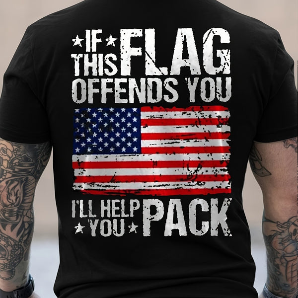Patriot Pride Tee – Men’s American Flag Shirt, Stars & Stripes USA Style