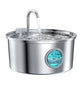 The Most Popular Cat Water Fountain,Cat Water Fountain Stainless Steel,108oz 3.2L Cat Fountain For Drinking - Pet Water Fountain Inside - Automatic Dog Watering Dispenser Bowl - Pet Feeding & Watering Supplies - Water Level Window