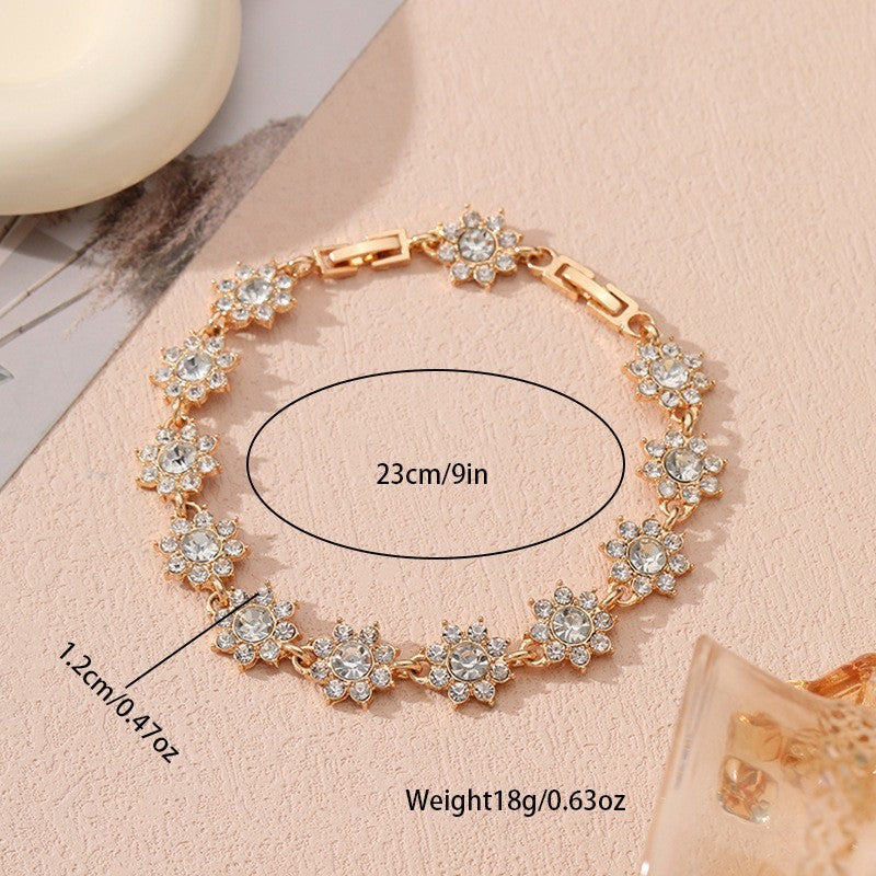 Affordable Luxury Style European And American Colored Gems Bracelet