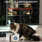 The Most Popular Cat Water Fountain,Cat Water Fountain Stainless Steel,108oz 3.2L Cat Fountain For Drinking - Pet Water Fountain Inside - Automatic Dog Watering Dispenser Bowl - Pet Feeding & Watering Supplies - Water Level Window