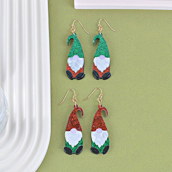 New Santa Claus Cute Fashion Acrylic Earrings