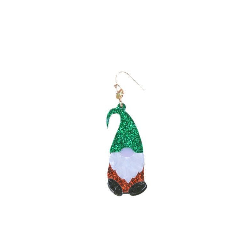 New Santa Claus Cute Fashion Acrylic Earrings