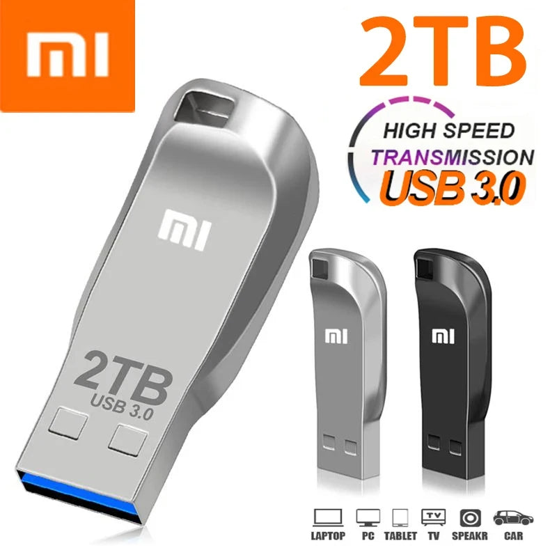 Xiaomi Flash Drive 2TB USB 3.0 Mini High Speed Metal Pendrive 1TB 512GB Stick Portable Drive Waterproof Memoria Storage U Disk