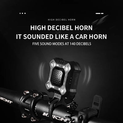 RideAlert USB Rechargeable Bike Horn & Light