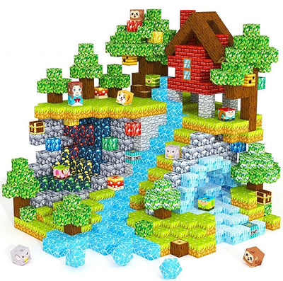 Magnetic building block toys, educational learning toys, available in multiple colors, the best birthday gift