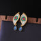 Vintage Court Light Luxury Vintage Earrings Enamel Painted Earrings