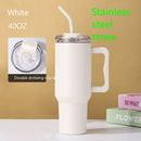 40oz Handle Ice Cream Vacuum Cup 304 Cup Cold Beer Cola Car