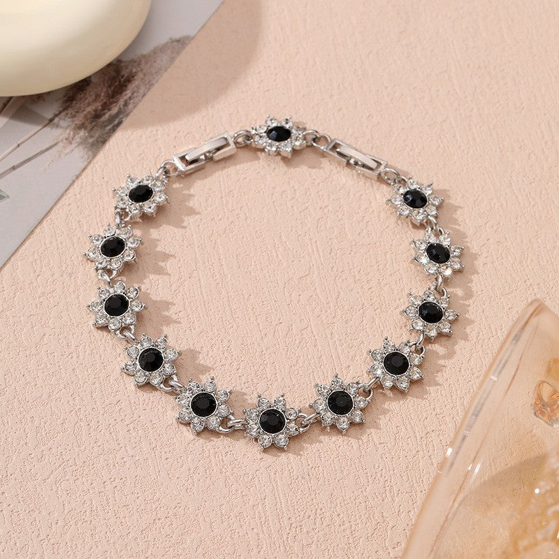 Affordable Luxury Style European And American Colored Gems Bracelet