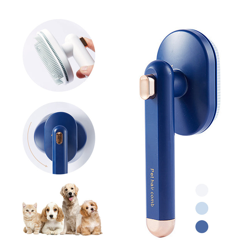Pet Grooming Comb – Advanced Pet Hair Remover for Cats & Dogs – High-Precision Gear Brush for Effortless Fur Removal