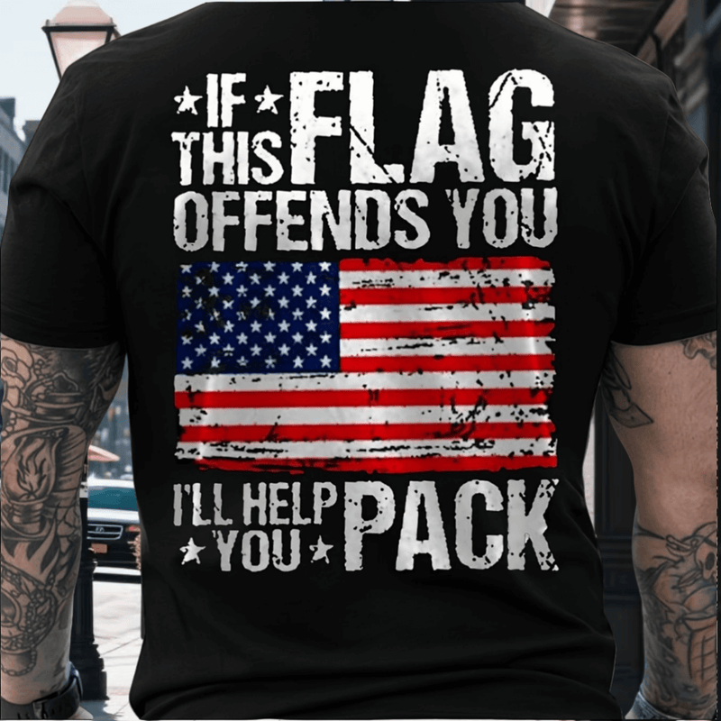 Patriot Pride Tee – Men’s American Flag Shirt, Stars & Stripes USA Style
