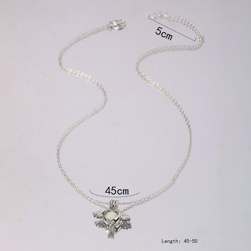 Fashion Multicolor Hollow Clavicle Chain Angel Accessories