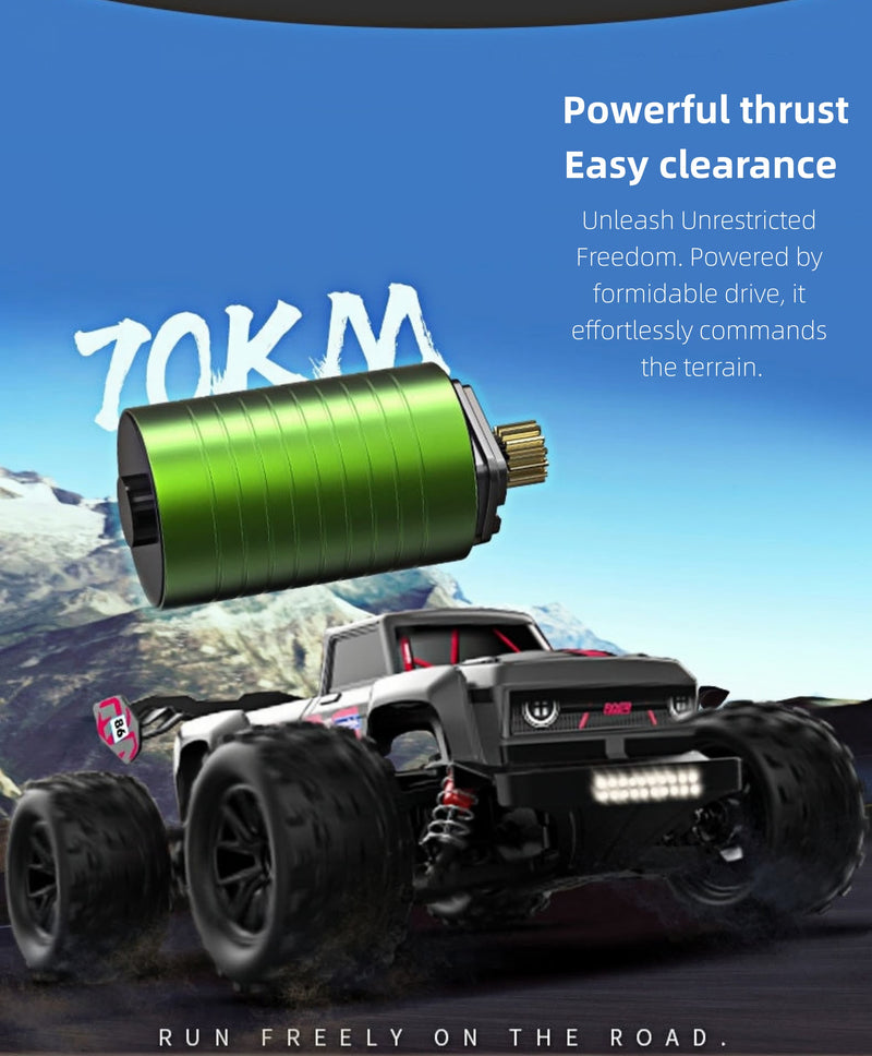 The new four-wheel drive high-speed car 1:16 full-scale off-road remote control car four-wheel drive racing