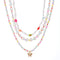 Women’s Gold-Plated Pearl Multi-Layer Necklace Set – Elegant Jewelry for Weddings & Parties