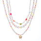 Women’s Gold-Plated Pearl Multi-Layer Necklace Set – Elegant Jewelry for Weddings & Parties