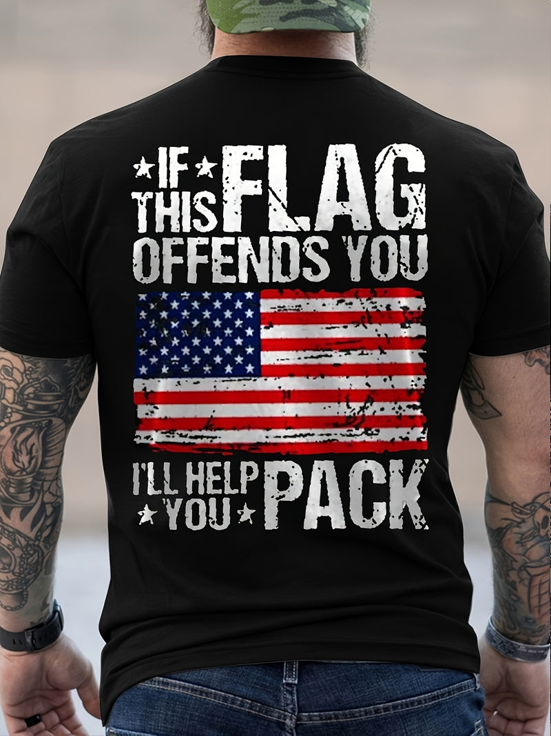 Patriot Pride Tee – Men’s American Flag Shirt, Stars & Stripes USA Style