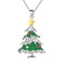 Christmas Tree Necklace Simple Fashion XINGX Rhinestone Earrings