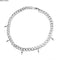 Trend Titanium Steel Cross Cuban Link Chain Ins Cold Hip Hop Silver Necklace